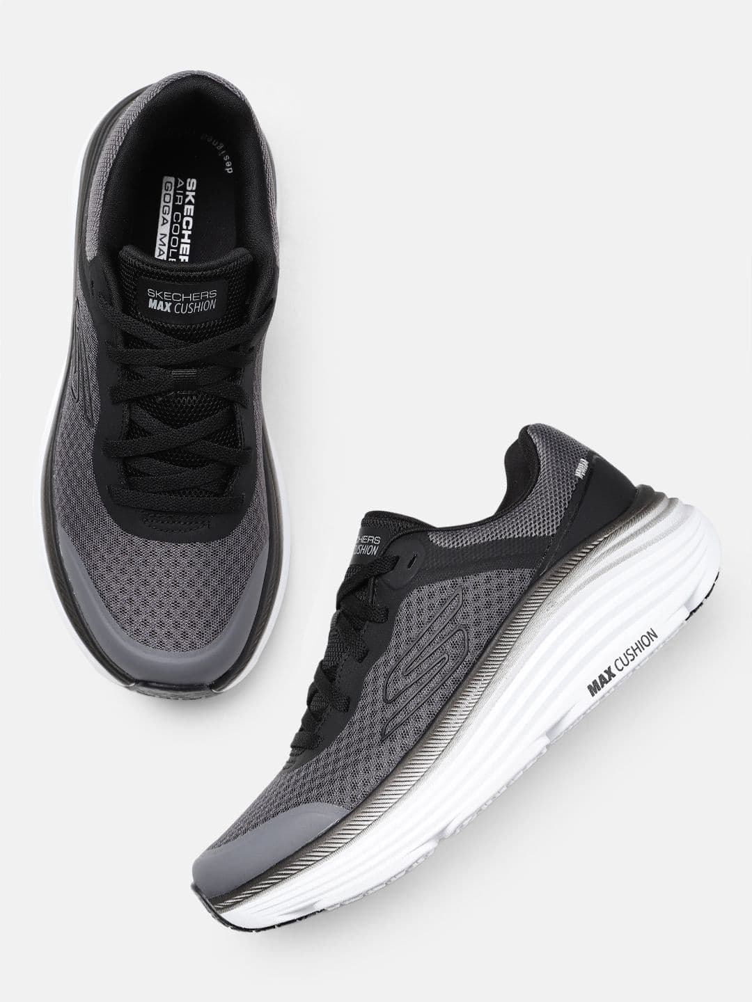 Skechers Men MAX CUSHIONING ENDEAVOUR Mesh Running Shoes - view 1