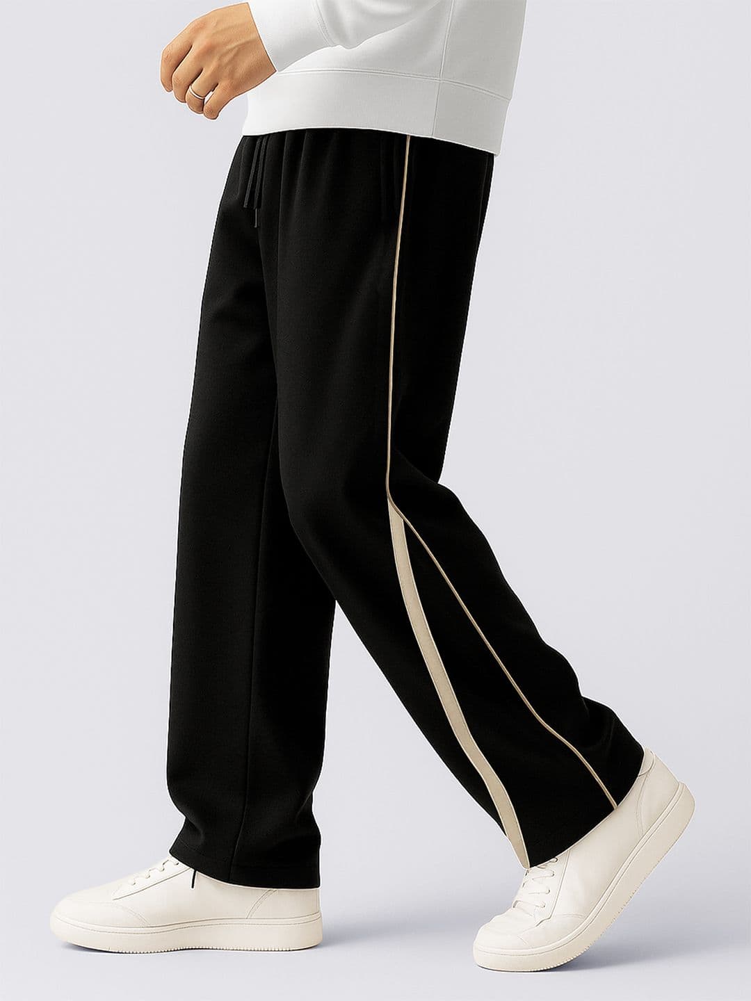 Maniac Men Baggy-Fit Mid-Rise Cotton Track Pant - view 1