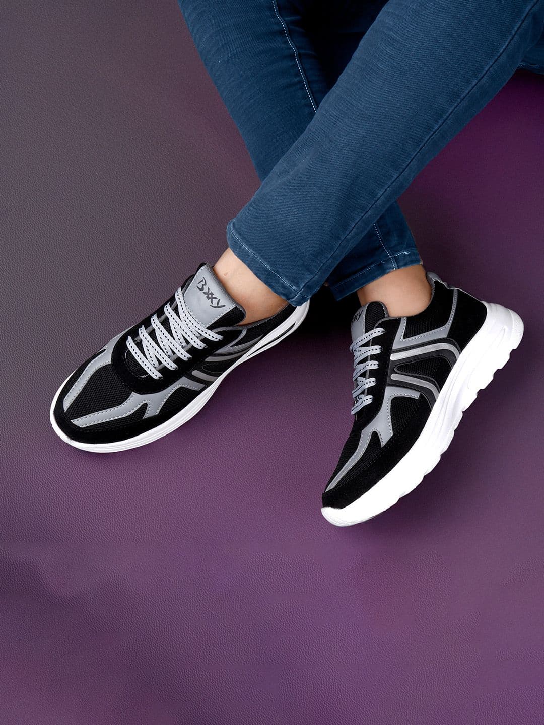 Bxxy Men Mesh Lace Ups Running Sports Shoes - view 1