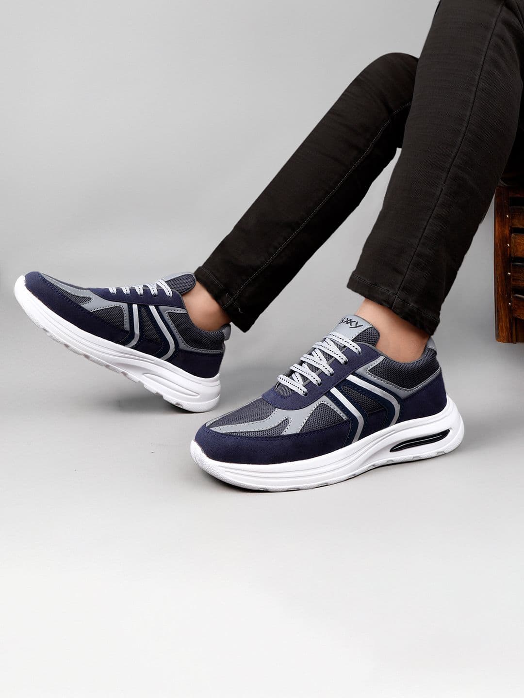 Bxxy Men Mesh Running Non-Marking Lace-Up Shoes - view 1