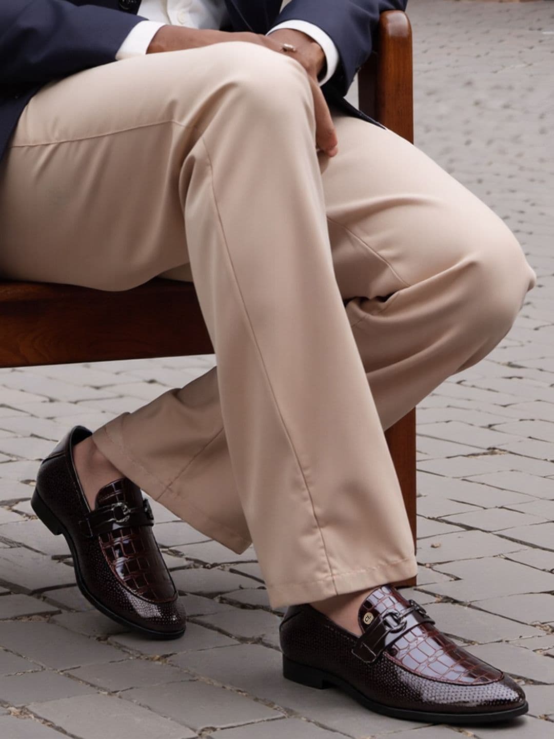 Carlton London Men Textured Formal Loafers - view 1