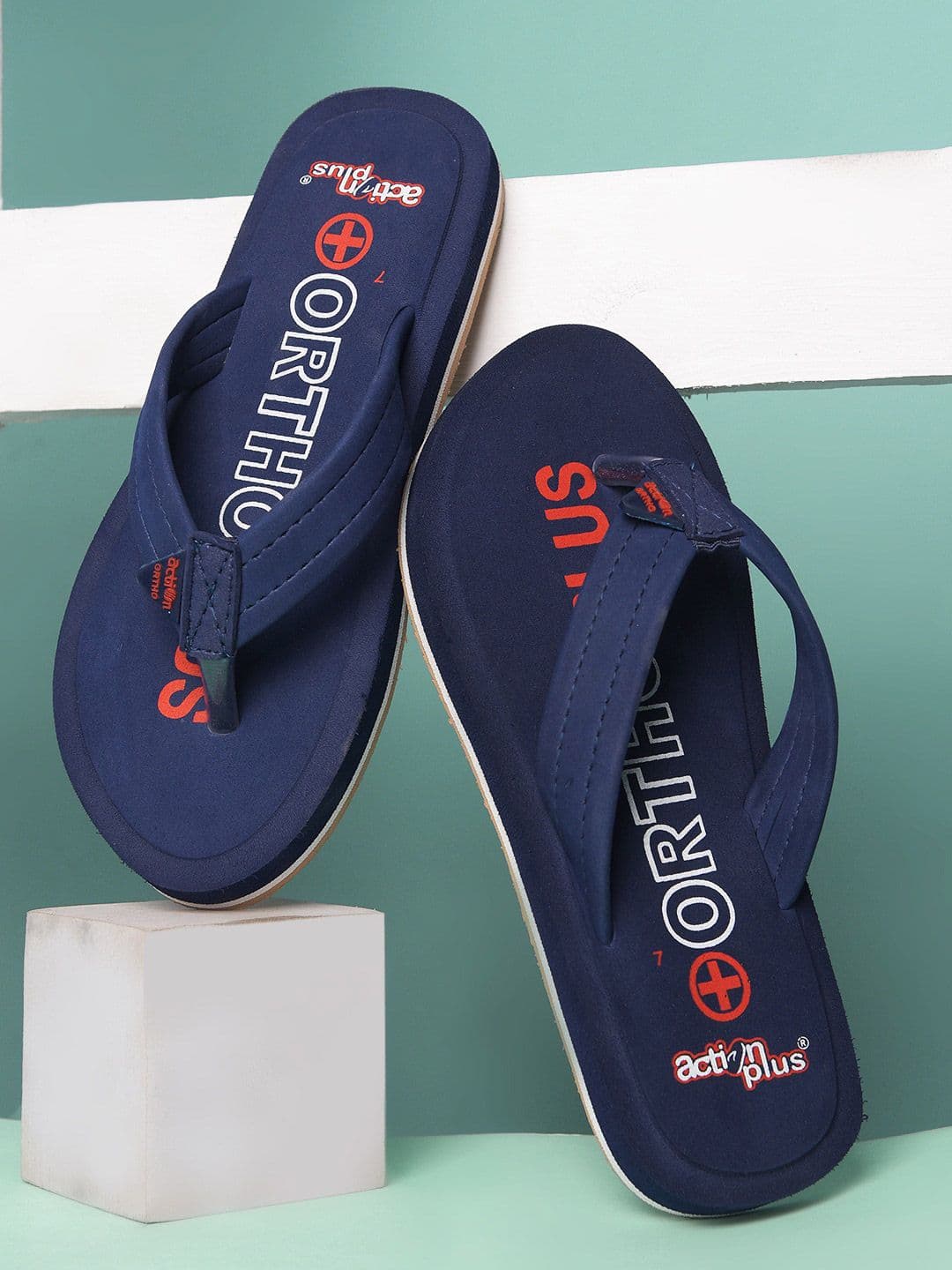 Action Plus Men Printed Thong Flip-Flops - view 1