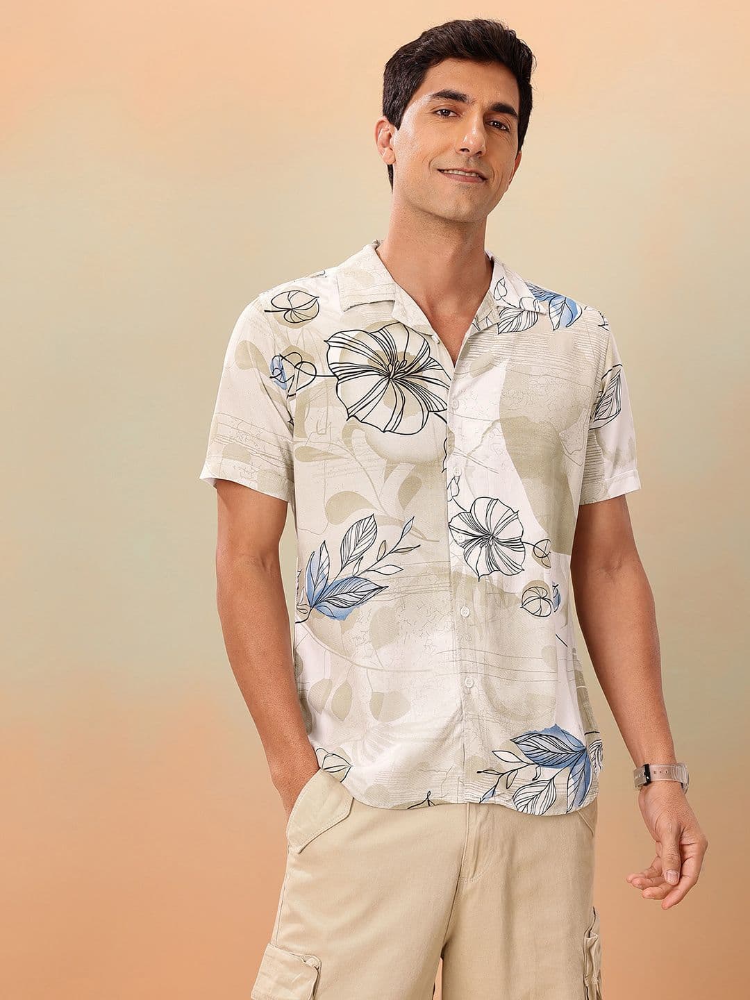 Mast & Harbour Men Floral Printed Casual Shirt - view 1