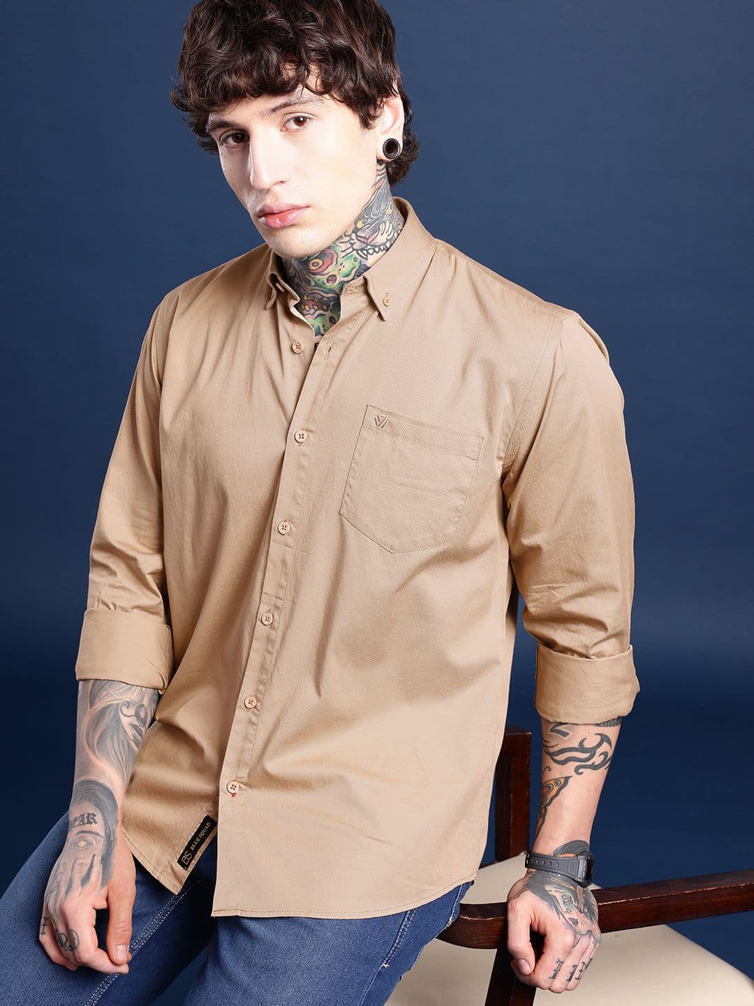BS BLUE SQUAD Men Slim Fit Casual Shirt - view 1