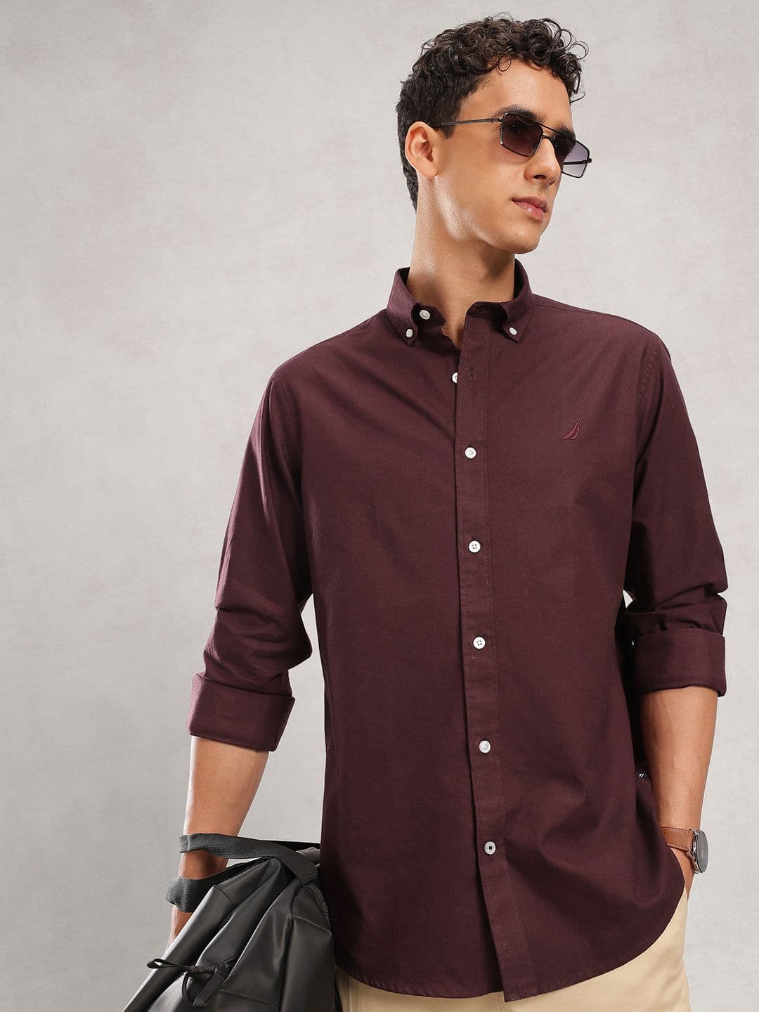Nautica Men Premium Slim Fit Pure Cotton Casual Shirt - view 1