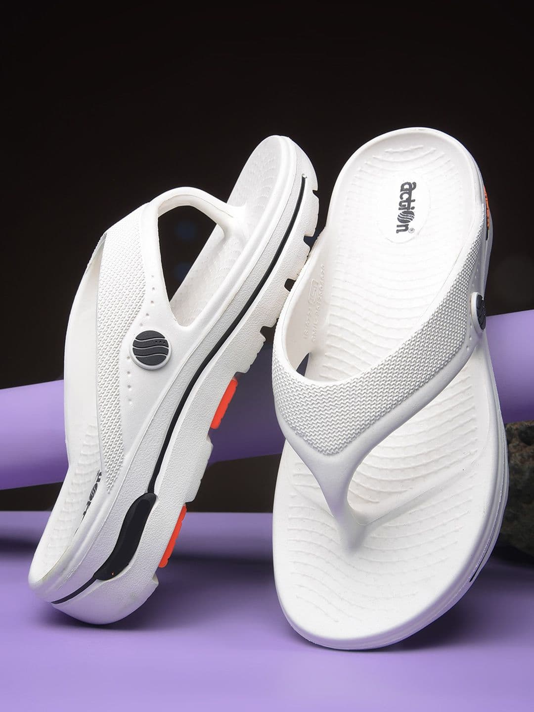 Action Plus Men Self Design Thong Flip-Flops - view 1