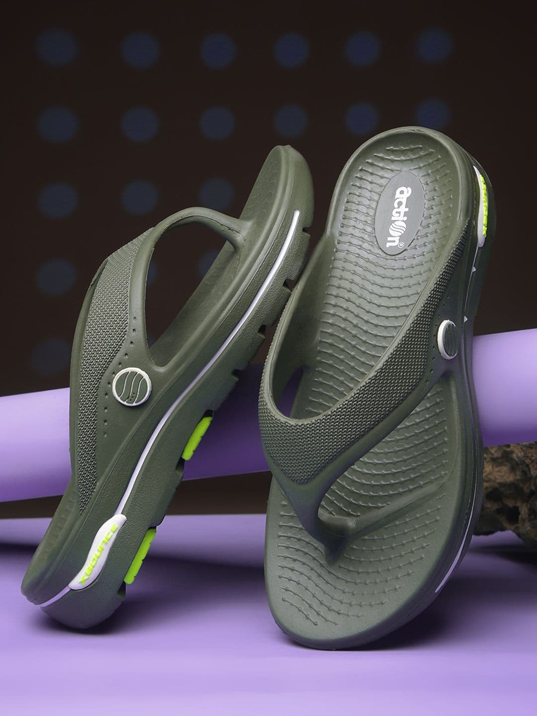 Action Plus Men Self Design Thong Flip-Flops - view 1