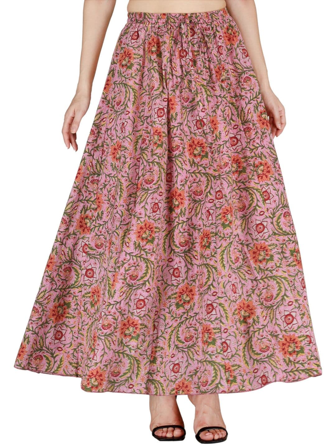 Sttoffa Women Pink Color Printed Skirt - view 1