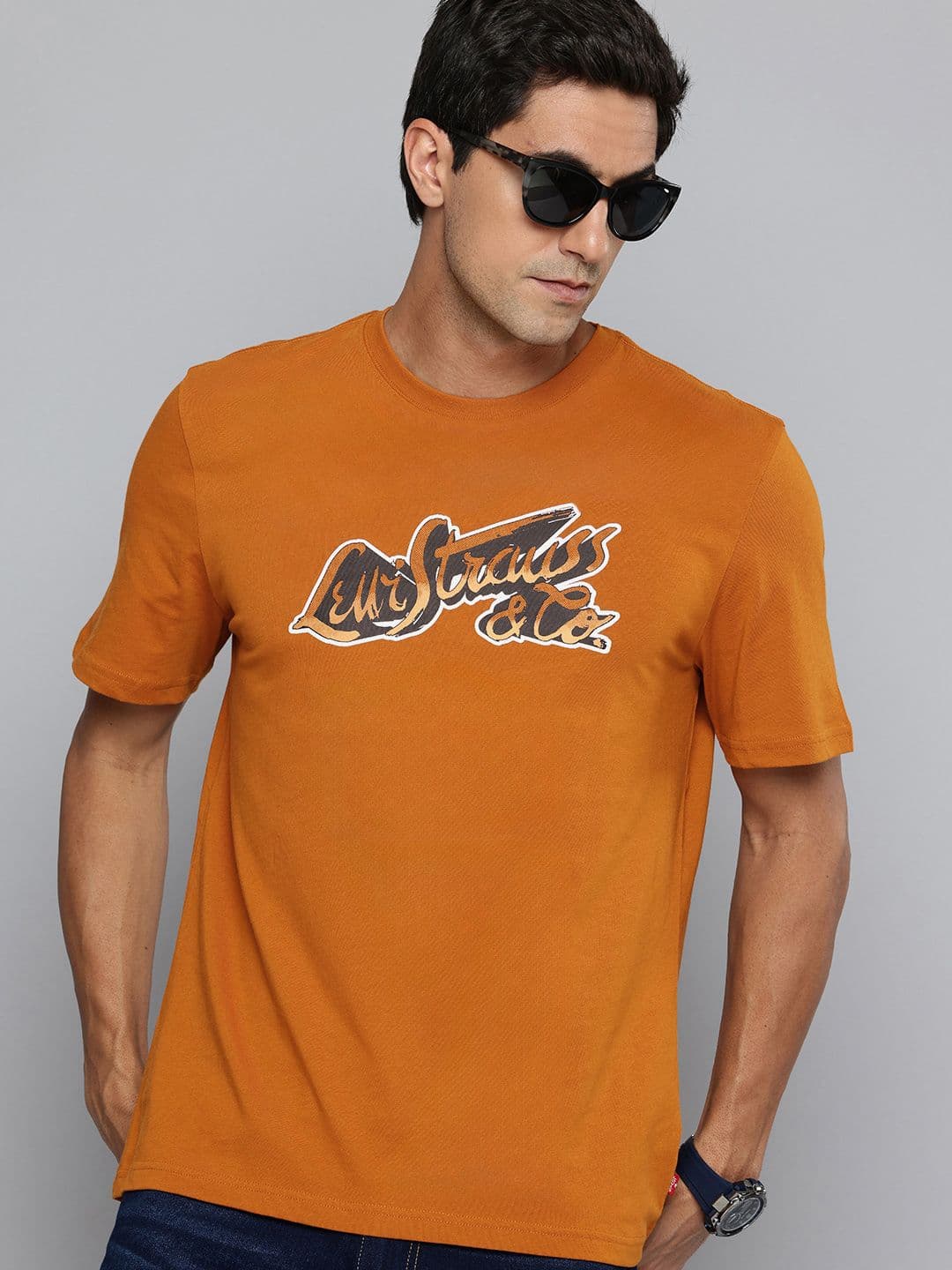 Levis Typography Printed Pure Cotton T-shirt - view 1