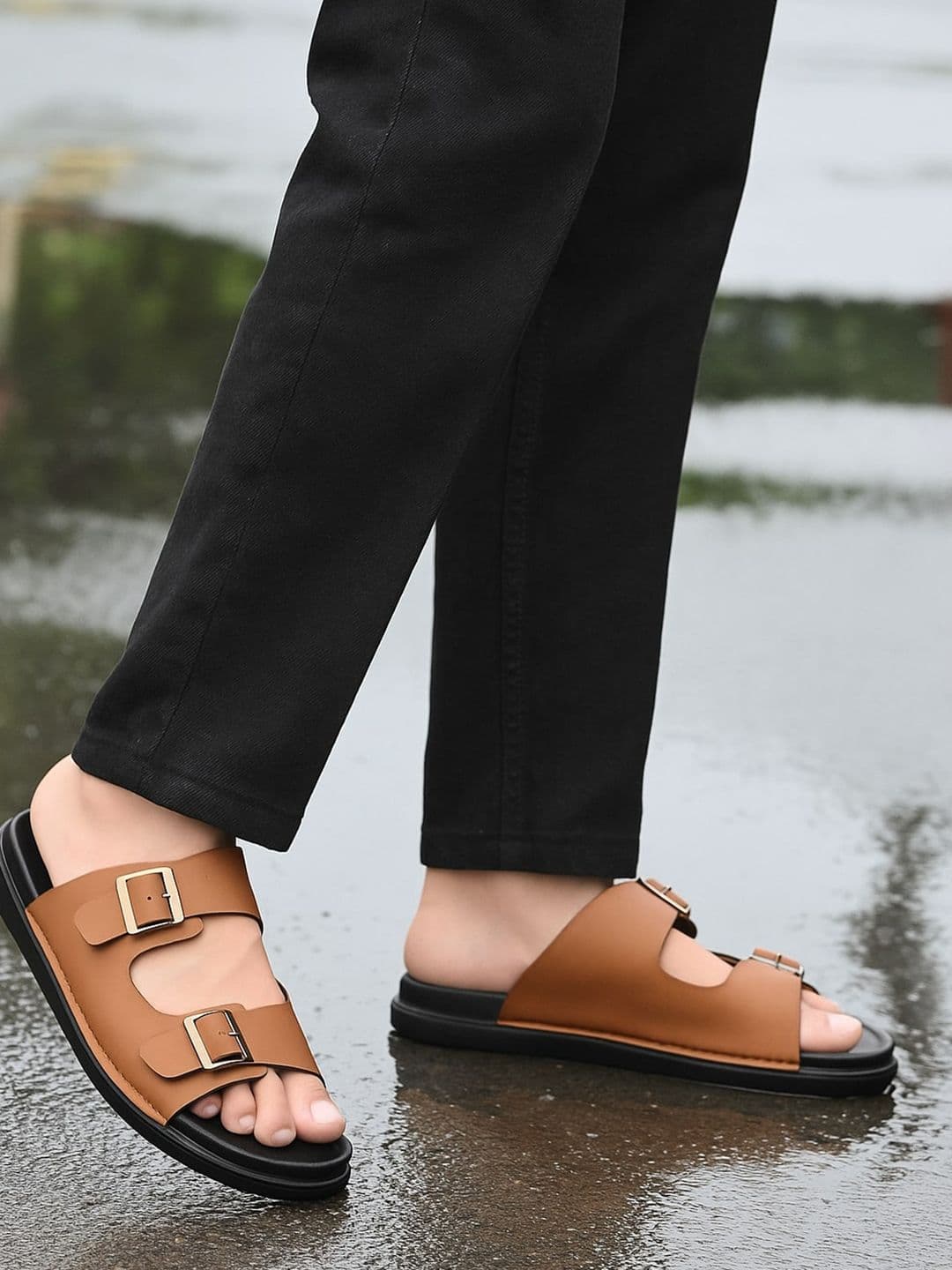 ASTEROID Men Buckle Comfort Sandals - view 1