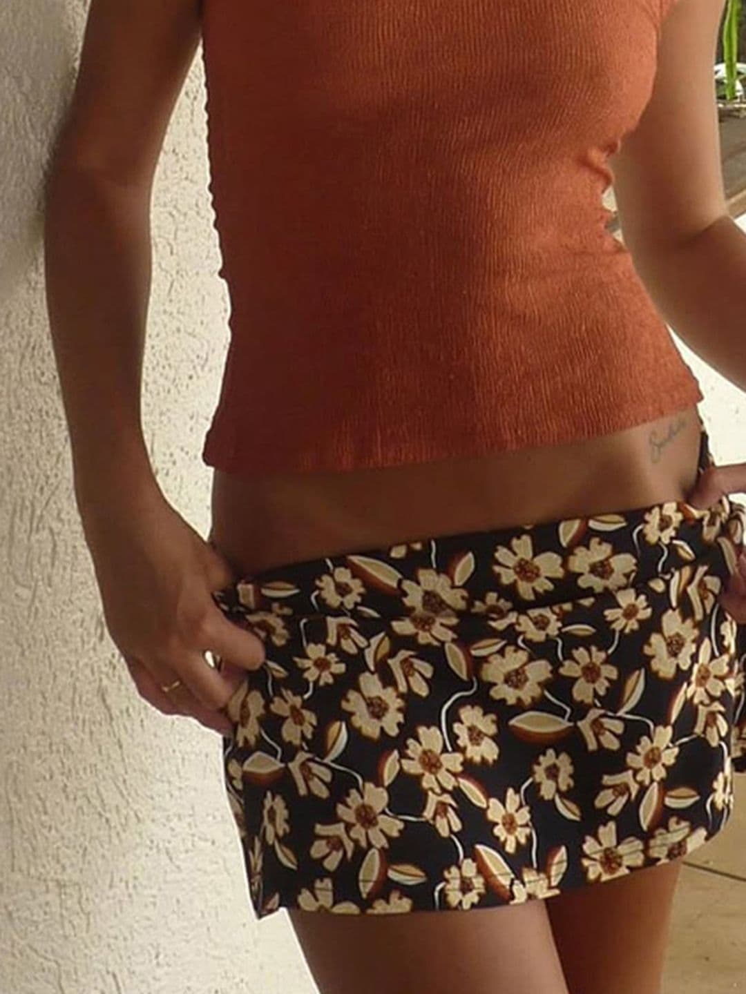LULU & SKY Women Floral Printed A-Line Mini Skirt - view 1