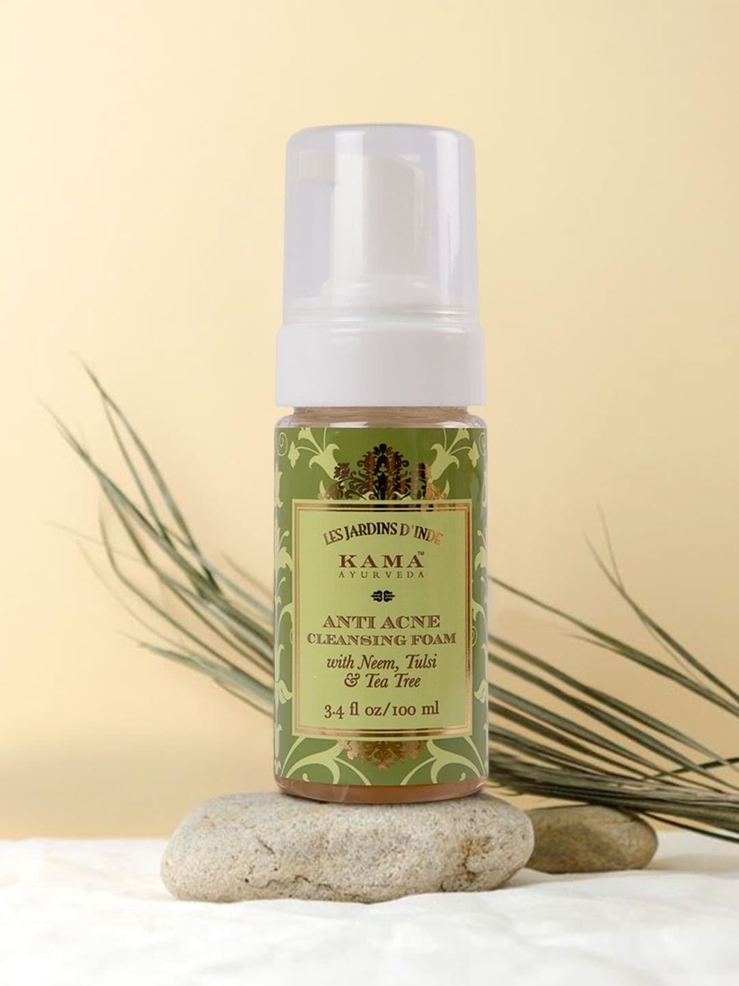 KAMA AYURVEDA Sustainable Anti-Acne Cleansing Foam with Neem - Tulsi - Tea Tree 100 ml - view 1