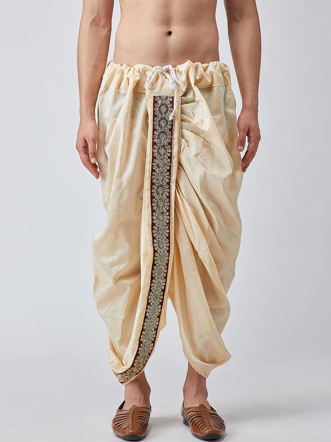 SOJANYA Men Beige Dhoti Pants - view 1