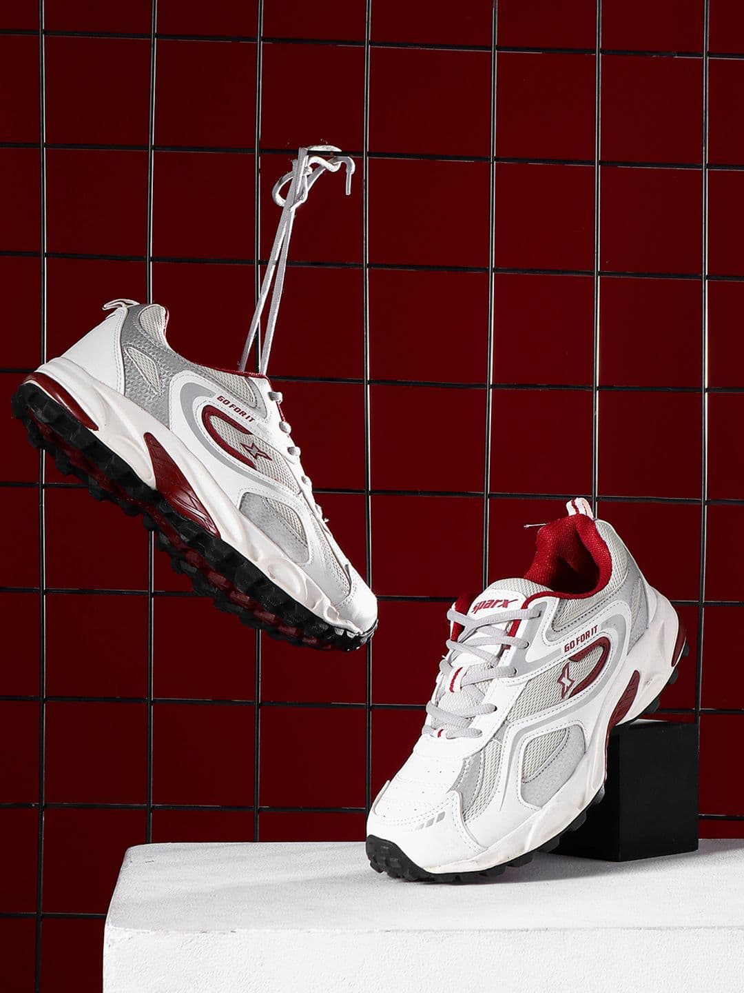 Sparx Men Mesh Sports Non-Marking Shoes - view 1