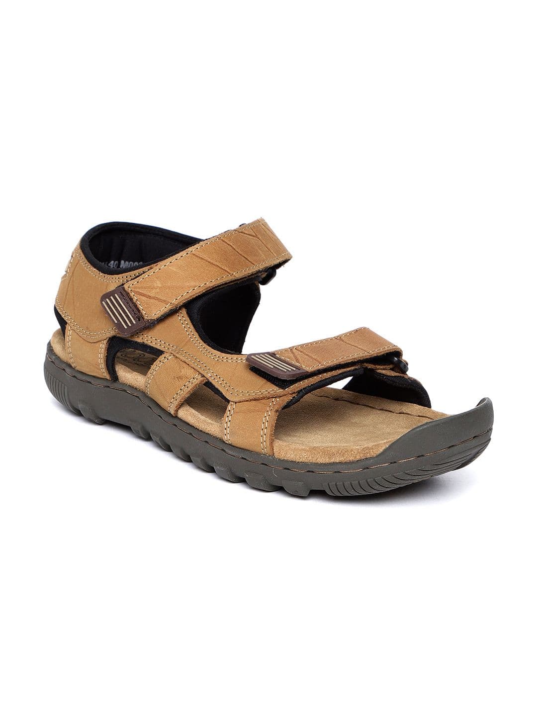 Woodland ProPlanet Men Camel Brown Nubuck Leather Comfort Sandals - view 1