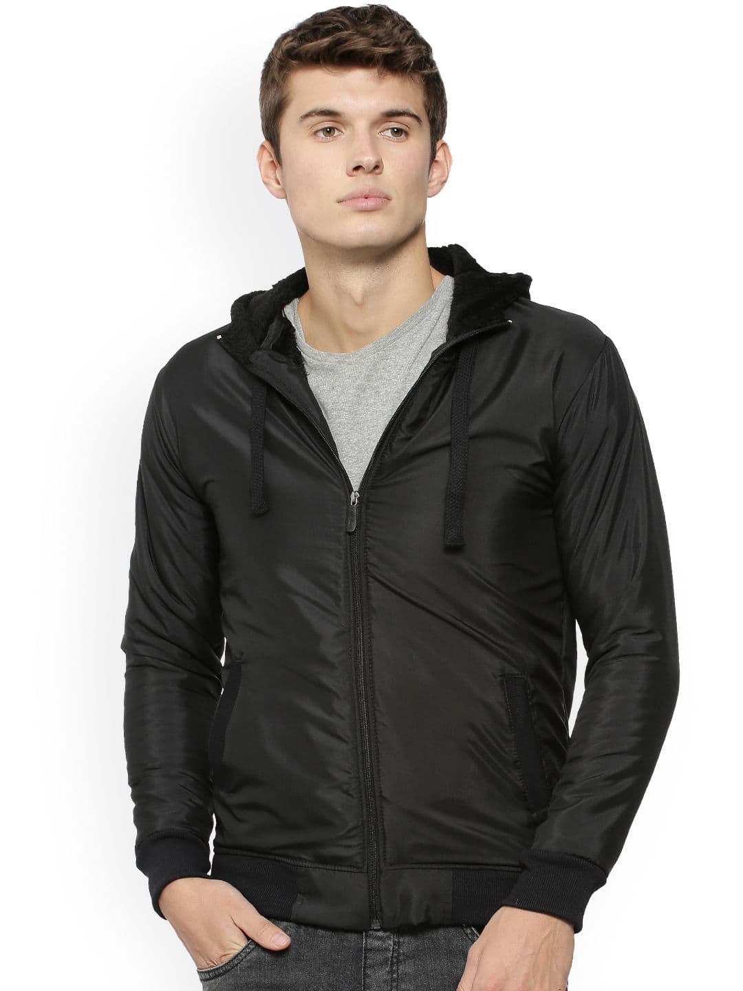 CAHOOT Men Black Solid Bomber - view 1