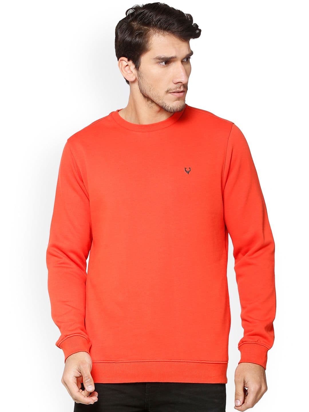 Allen Solly Men Red Solid Sweatshirt - view 1