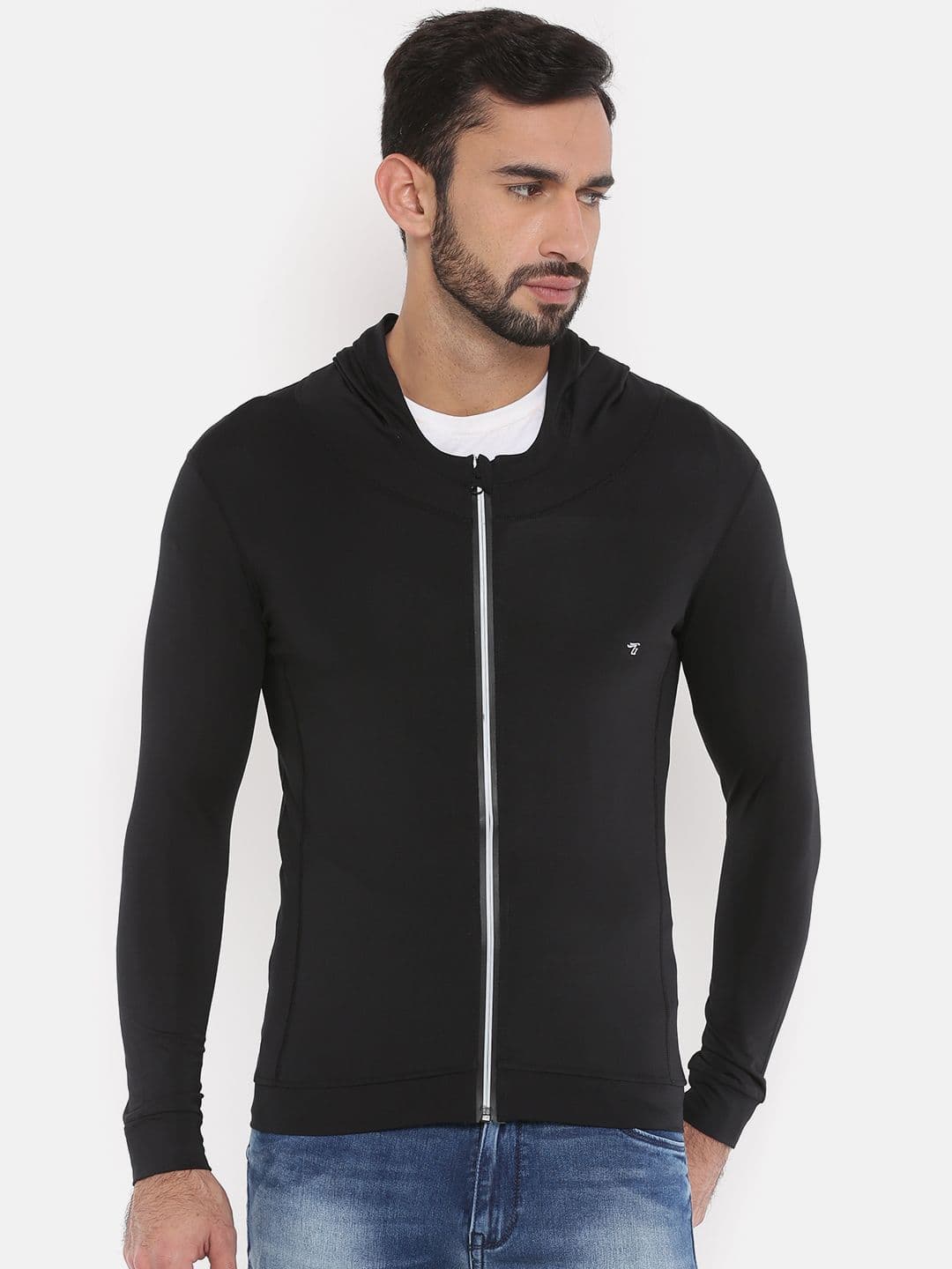The Indian Garage Co Men Black Solid Sporty Jacket - view 1