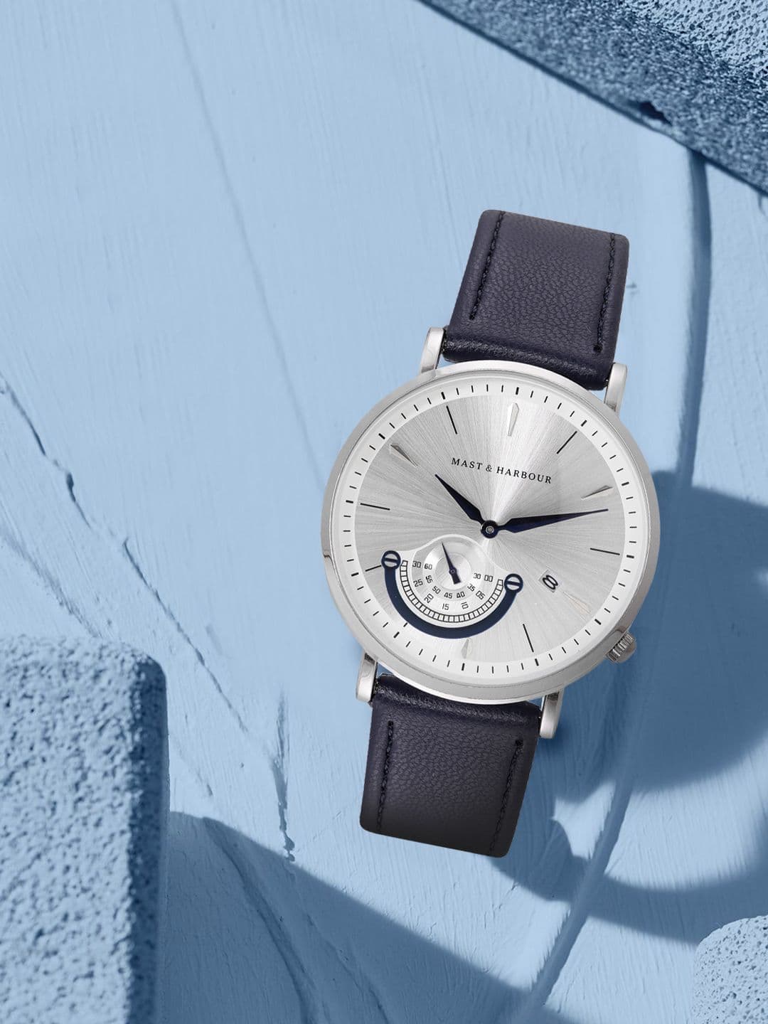 Mast & Harbour Unisex Silver-Toned Analogue Watch MFB-PN-LB-80432 - view 1