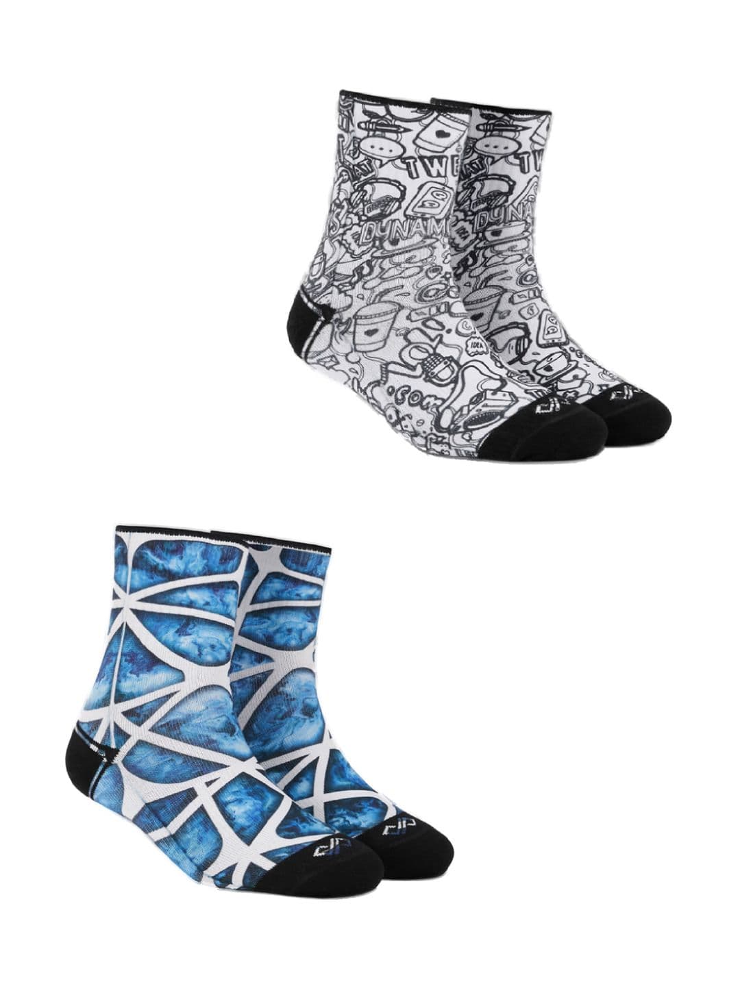 Dynamocks Unisex Pack of 2 Printed Above Ankle-Length Socks - view 1