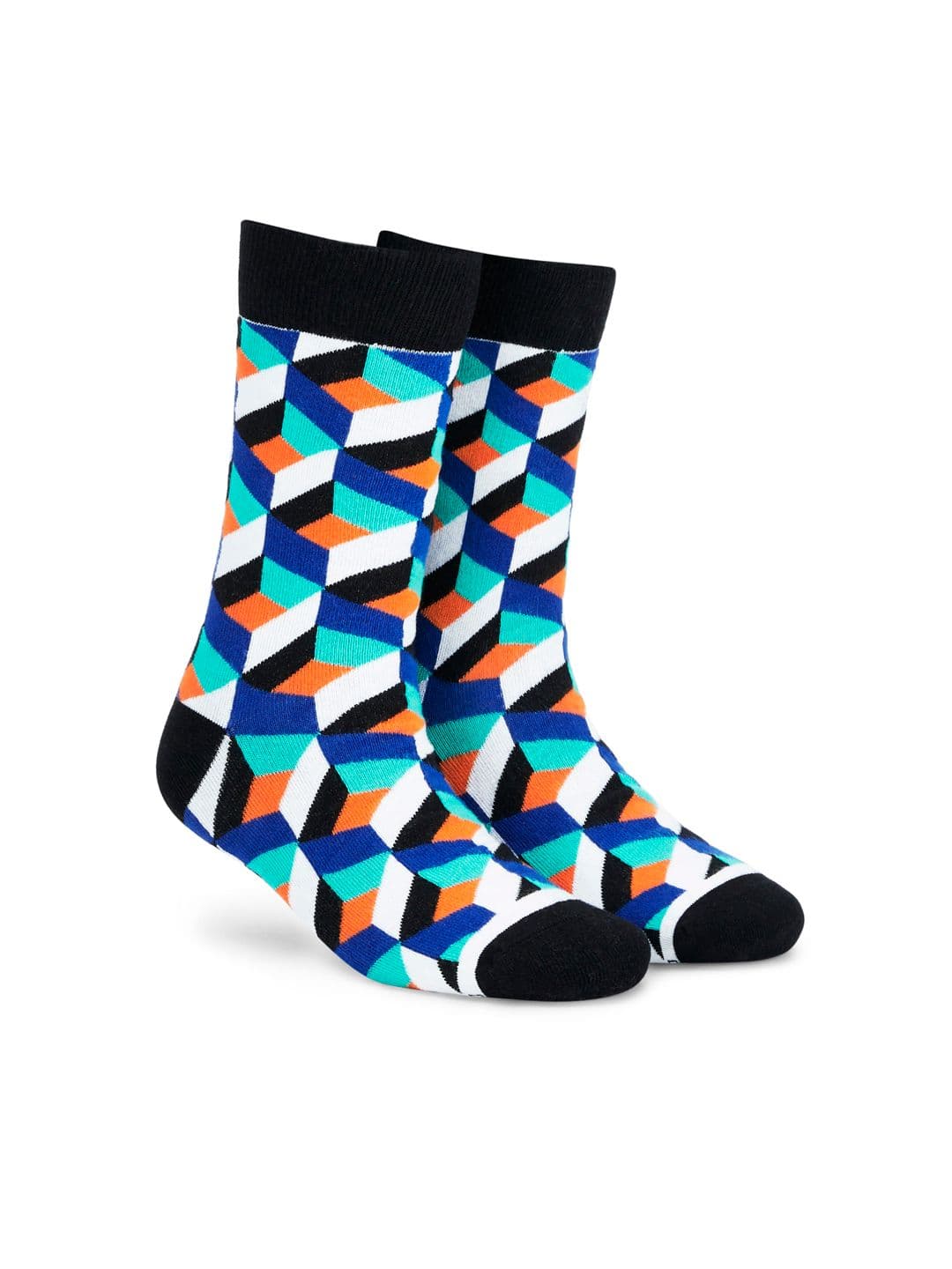 Dynamocks Unisex Multicoloured Printed Calf-Length Socks - view 1