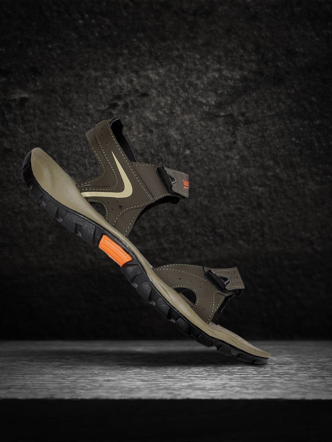 The Roadster Lifestyle Co Men Olive Green Sandals - view 1
