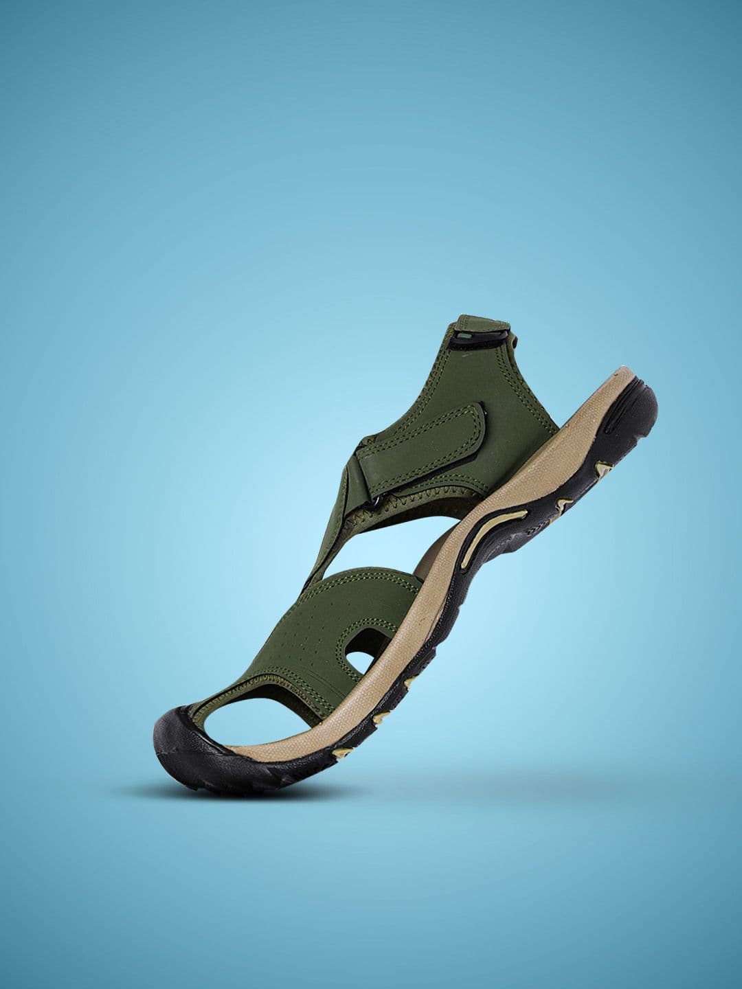 The Roadster Lifestyle Co Men Olive Green Sandals - view 1