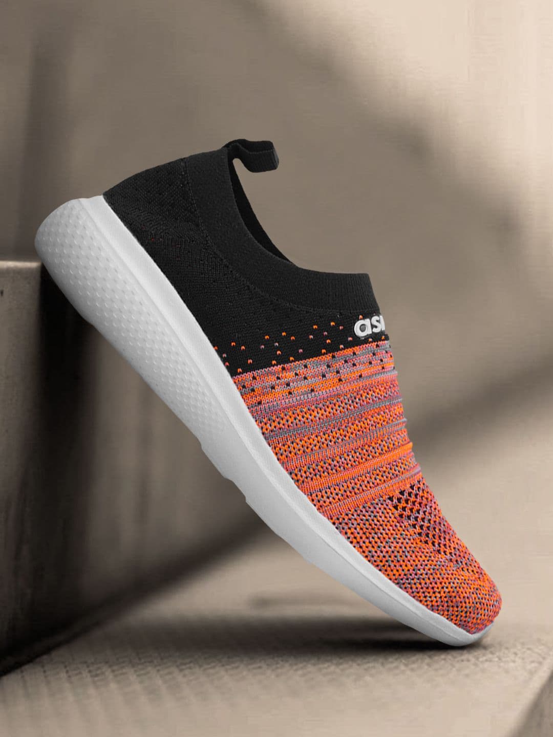 ASIAN Women Black & Peach Running Shoes - view 1