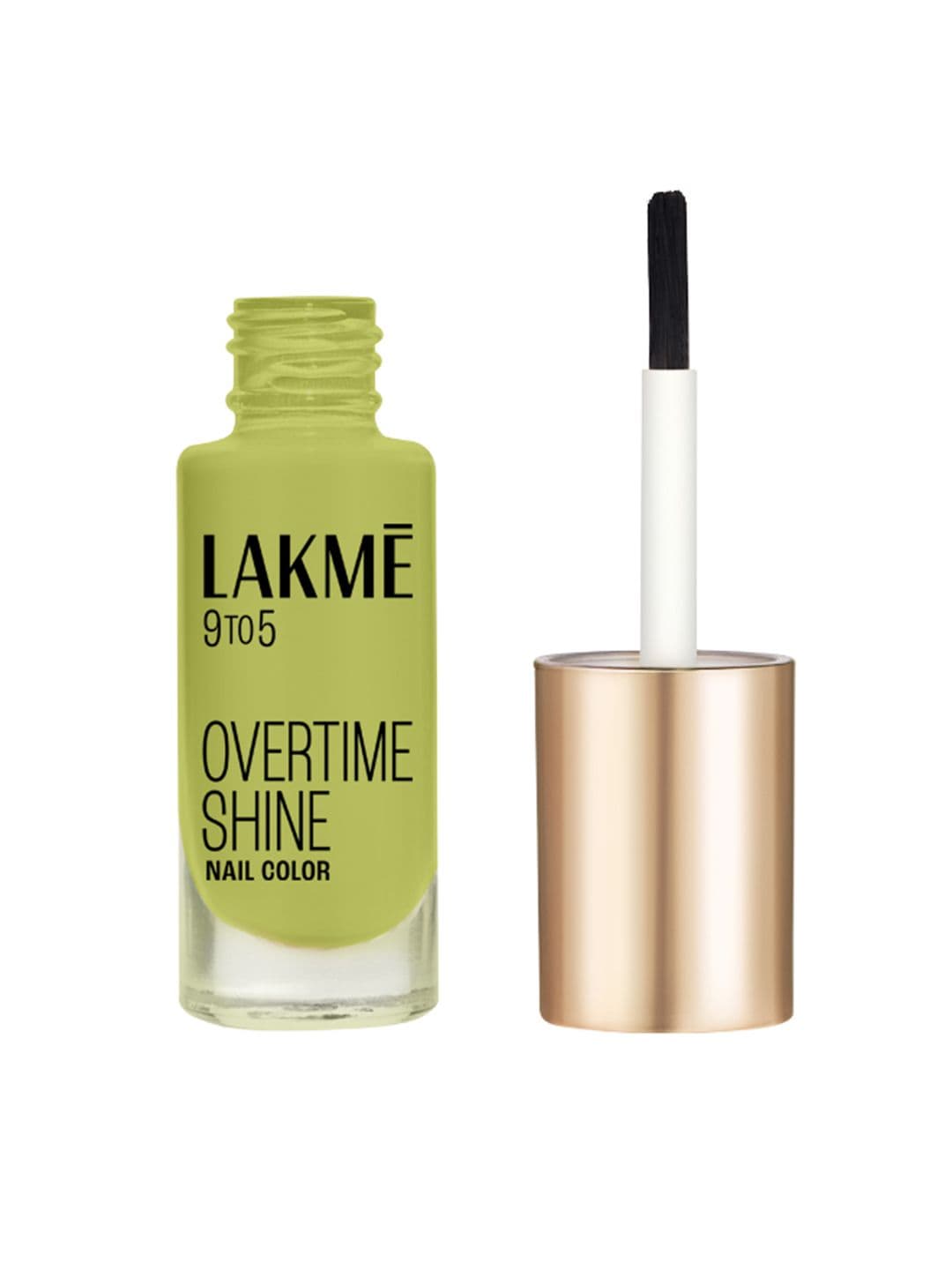 Lakme 9to5 Overtime Shine Glossy Long Lasting & Quick Dry Nail Color 6ml - Lime Treat - view 1