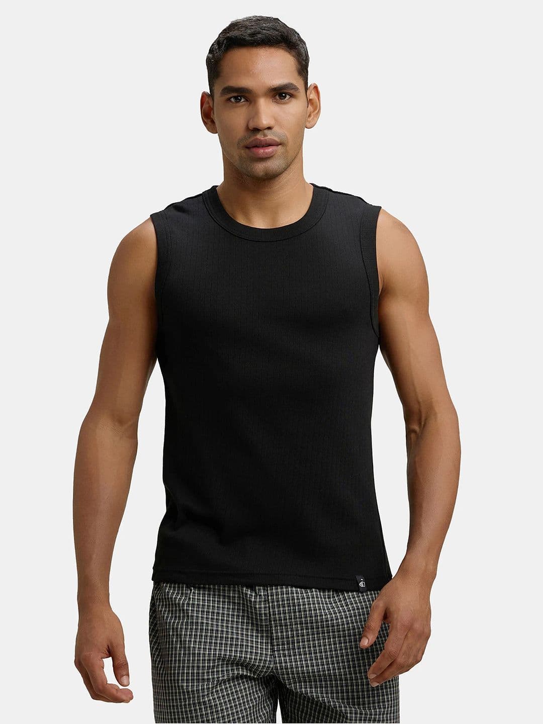 Jockey Combed Cotton Rib Round Neck Muscle Regular Fit Vest-9930