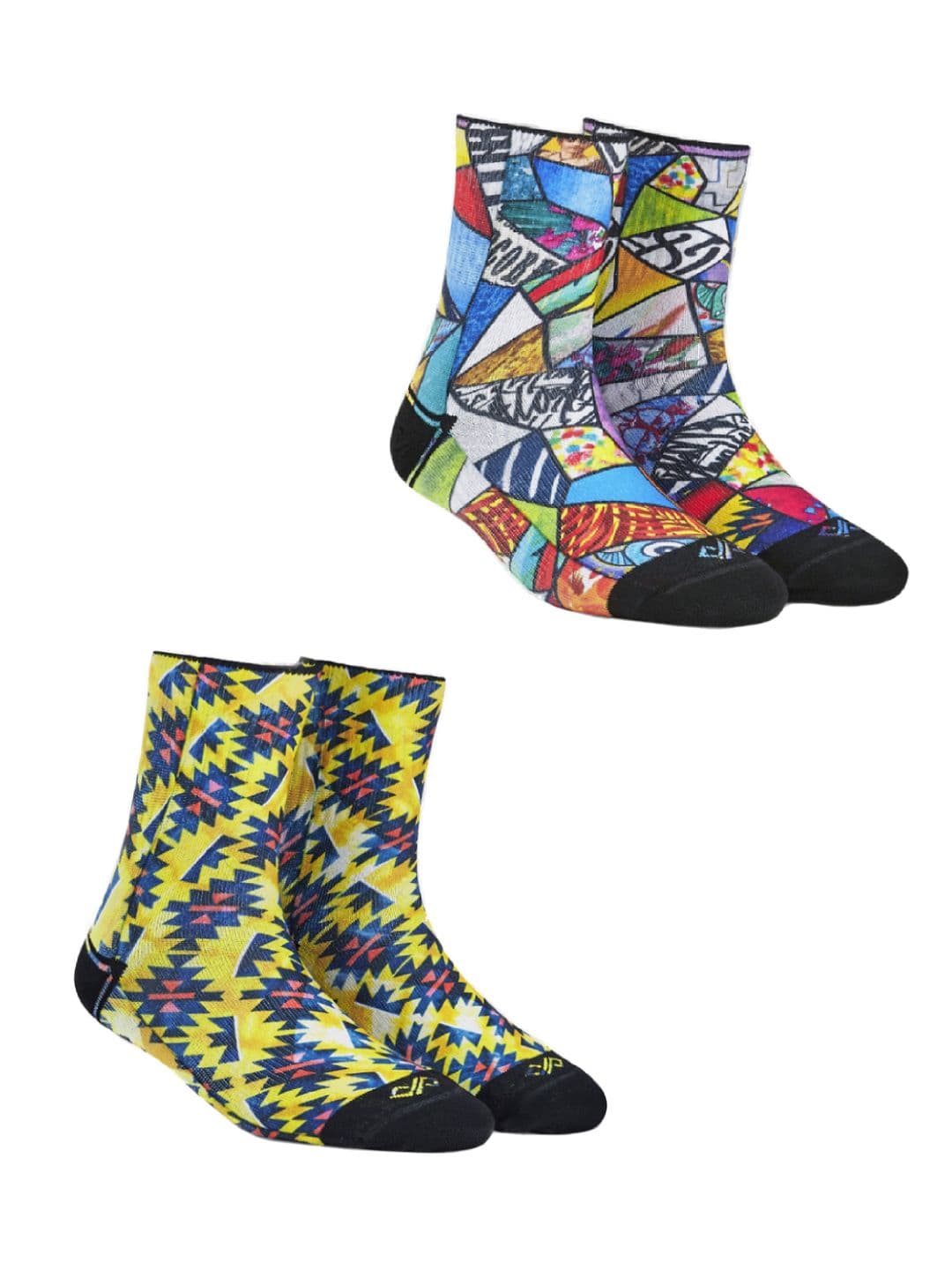 Dynamocks Unisex Pack of 2 Printed Above Ankle-Length Socks - view 1