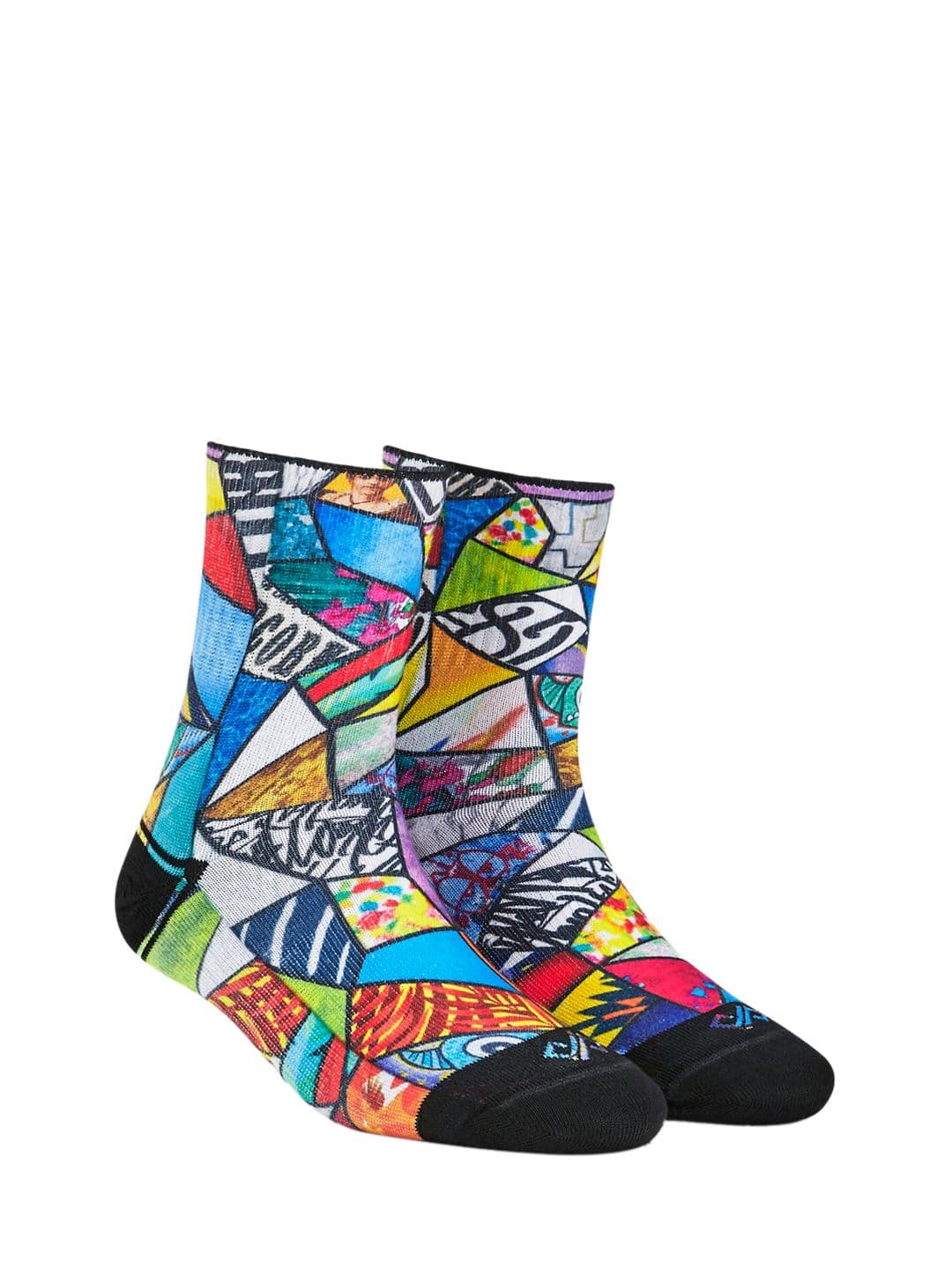 Dynamocks Unisex Multicoloured Printed Above Ankle-Length Socks - view 1