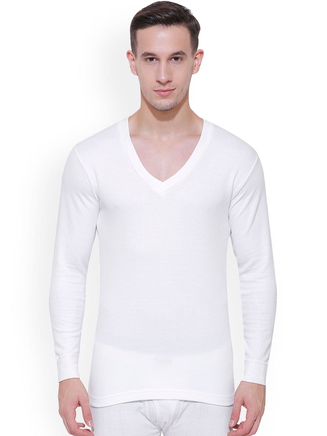BODYCARE INSIDER Men Off White Solid Thermal Top B104_90 - view 1