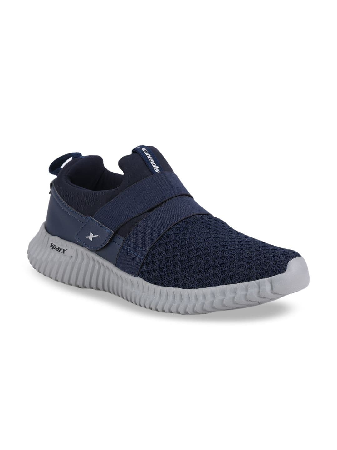 Sparx Men Navy Blue Mesh Running Shoes - view 1