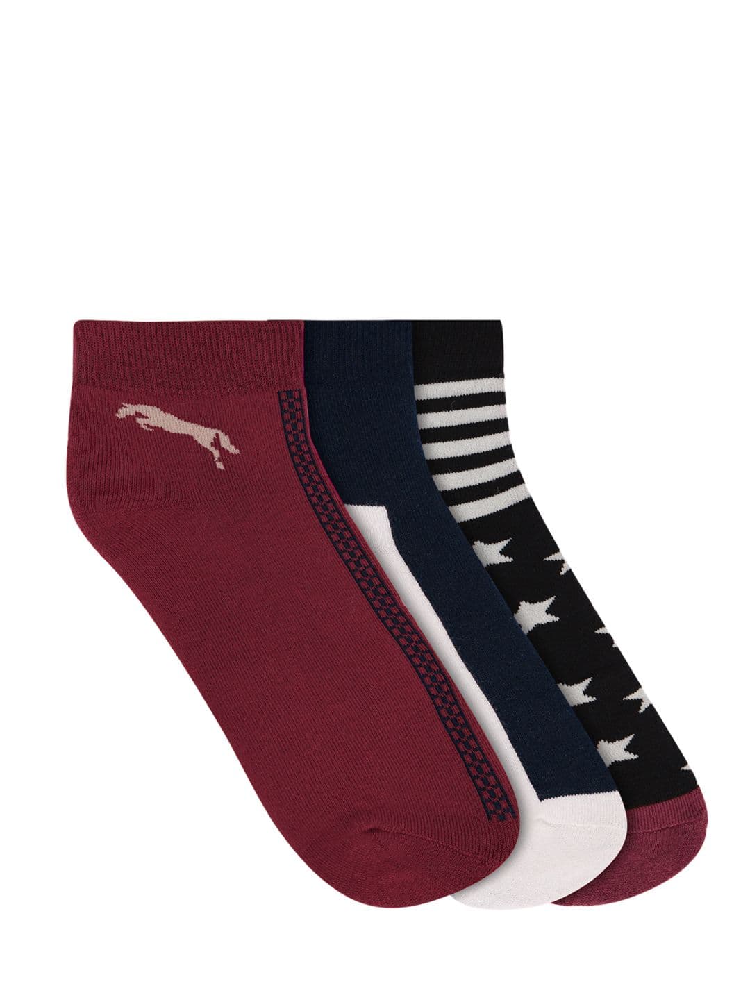 JUMP USA Men Pack Of 3 Patterned Ankle Length Socks - view 1