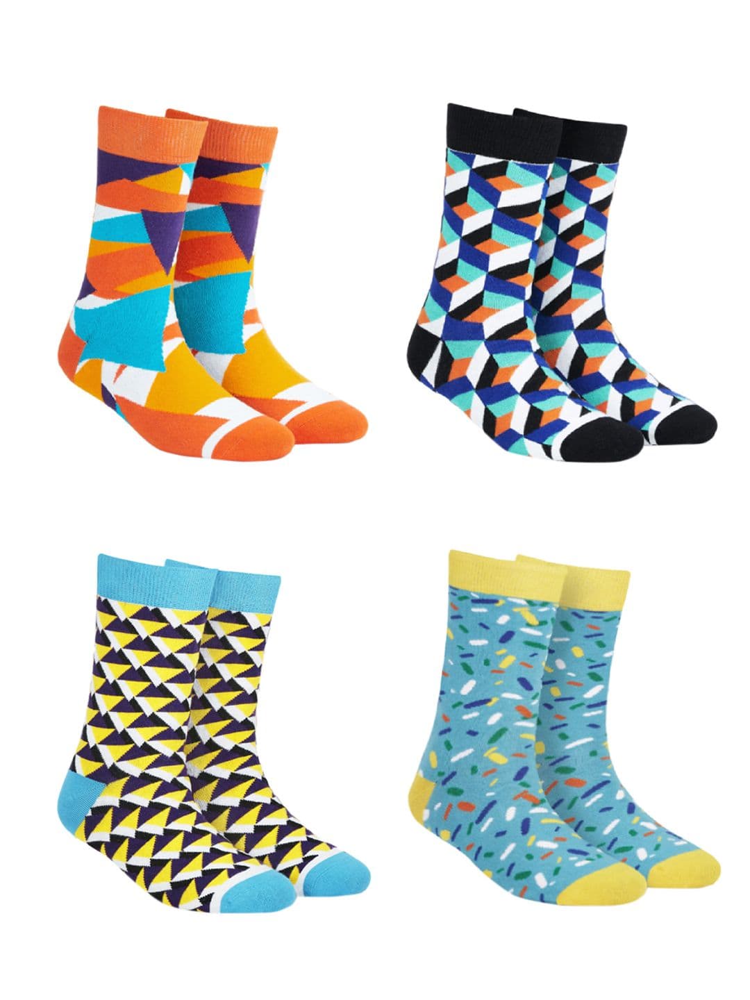 Dynamocks Unisex Pack of 4 Unisex Crew Length Socks - view 1