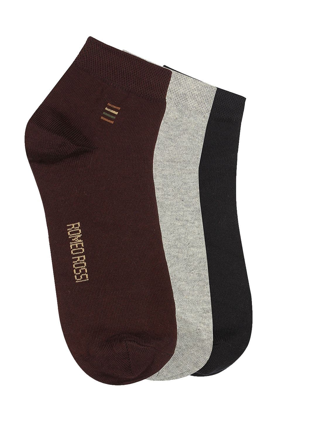 ROMEO ROSSI Men Set of 3 Ankle-length Socks - view 1