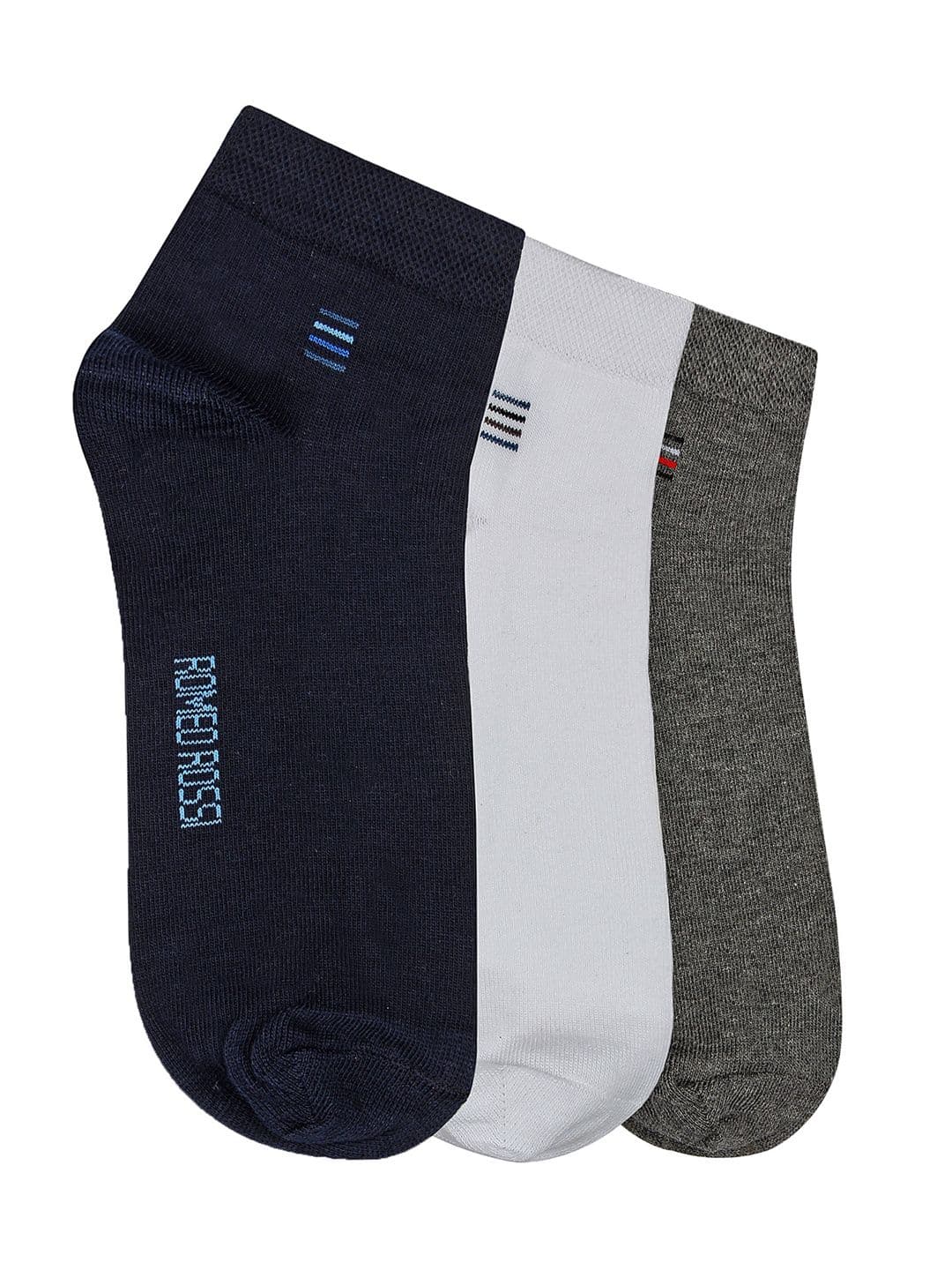 ROMEO ROSSI Men Pack of 3 Assorted Solid Ankle-length Socks - view 1