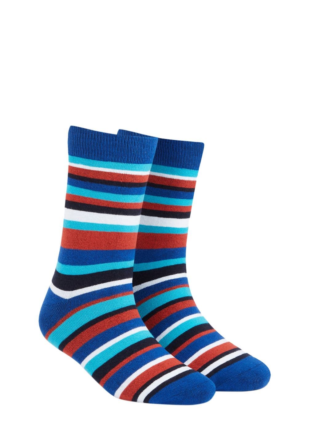 Dynamocks Unisex Multicoloured Striped Calf-Length Socks - view 1