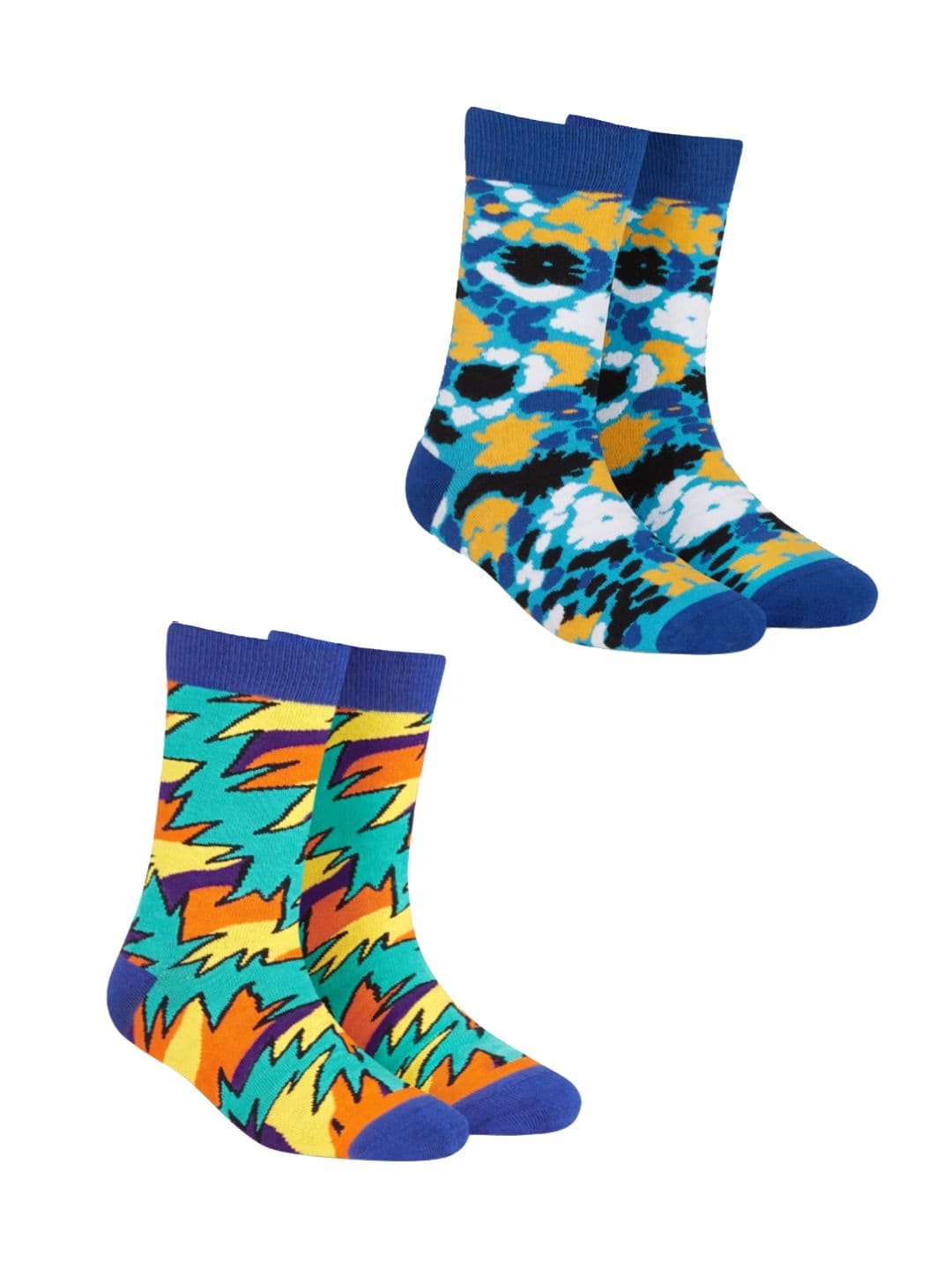 Dynamocks Unisex Pack of 2 Patterned Calf-Length Socks - view 1