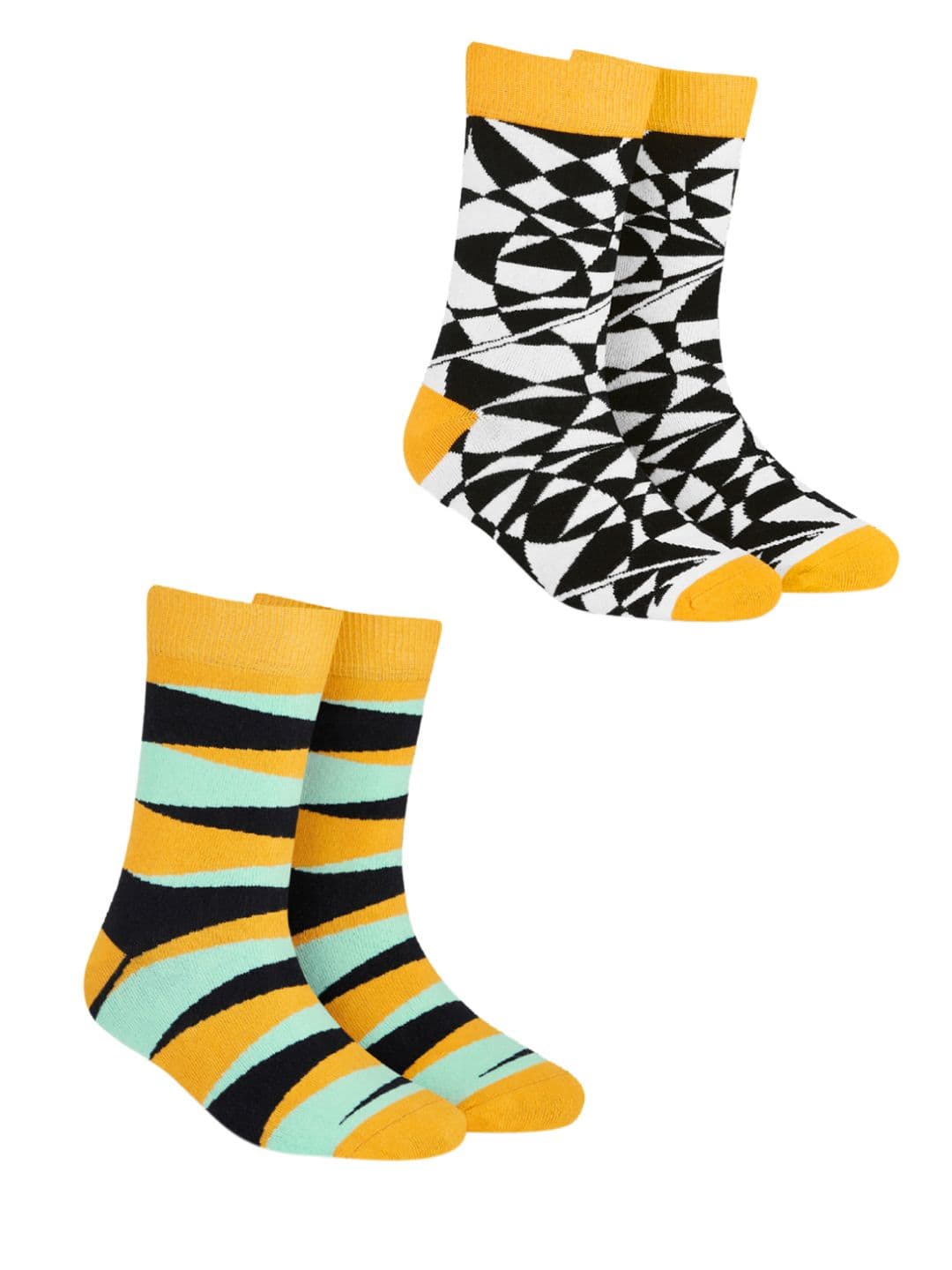 Dynamocks Unisex Pack of 2 Mirage & Hunk Patterned Socks - view 1
