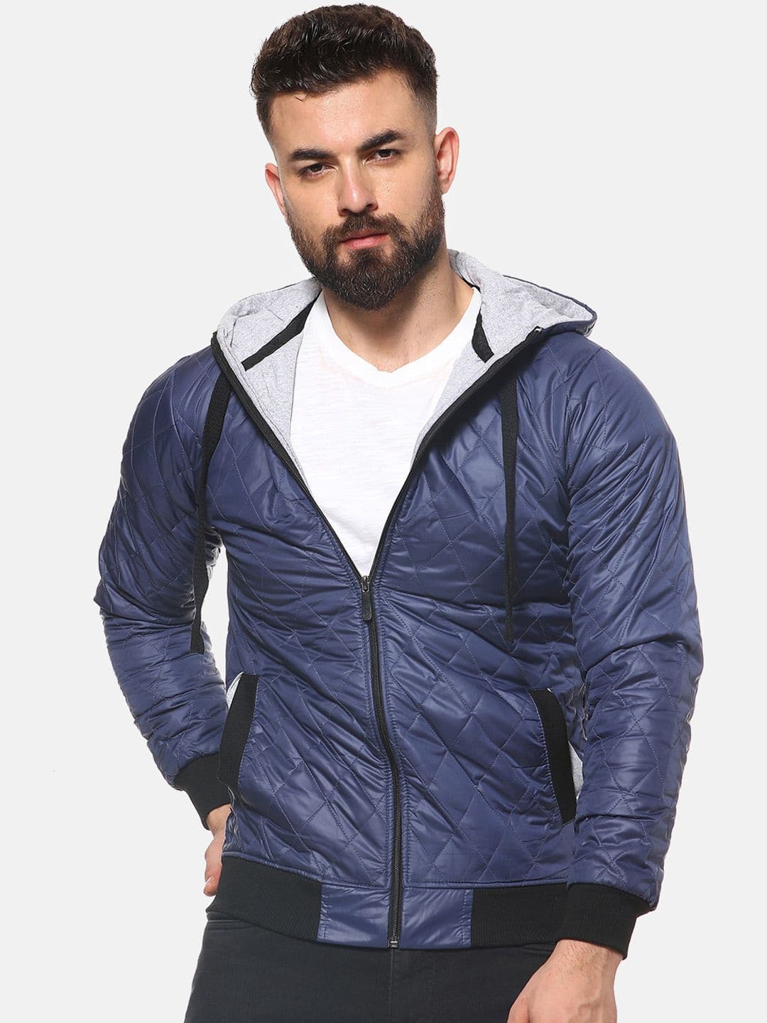 CAHOOT Men Blue Solid Jacket - view 1