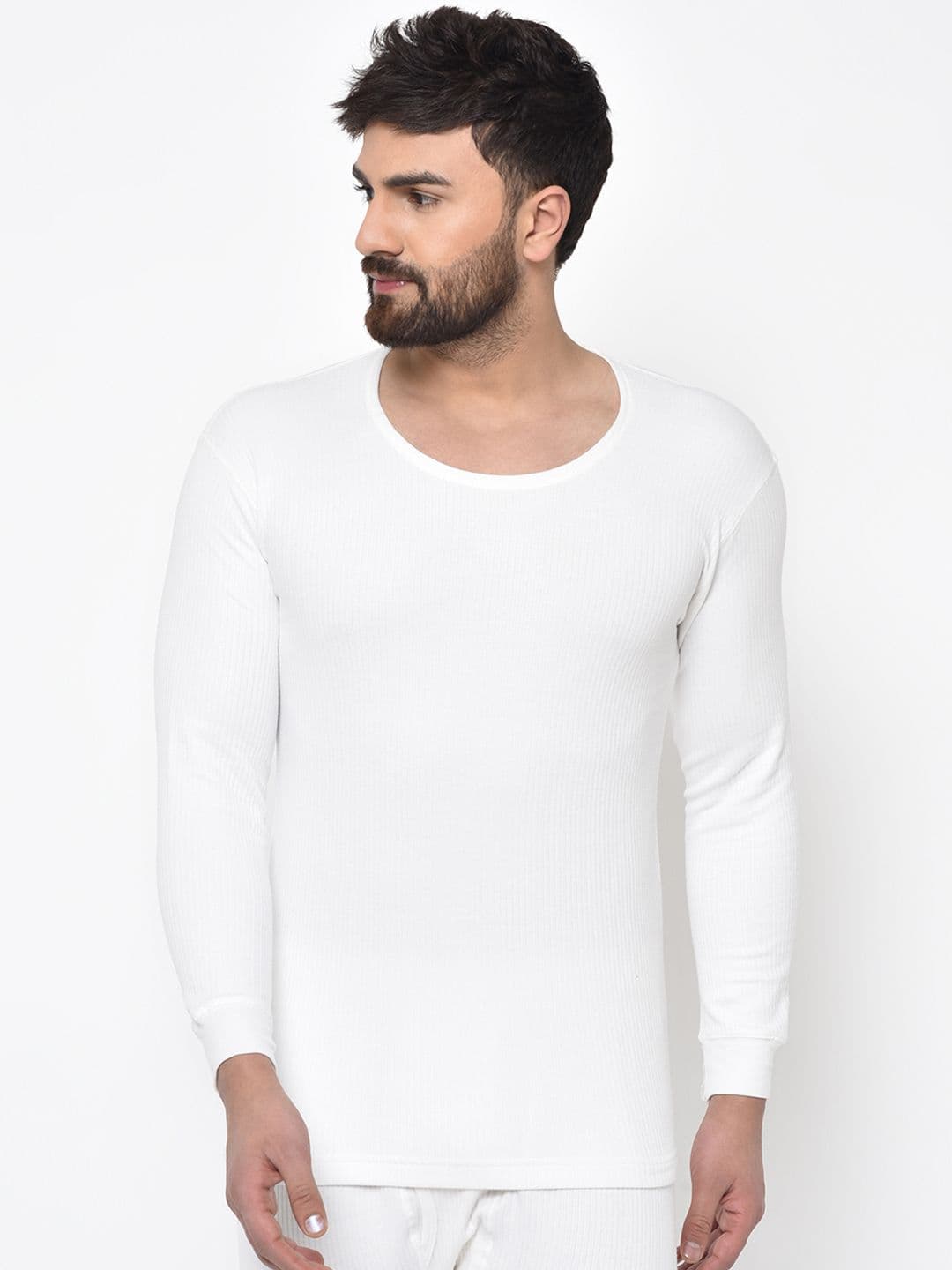 ARMISTO Men White Quilted Thermal Top AWMT02 - view 1