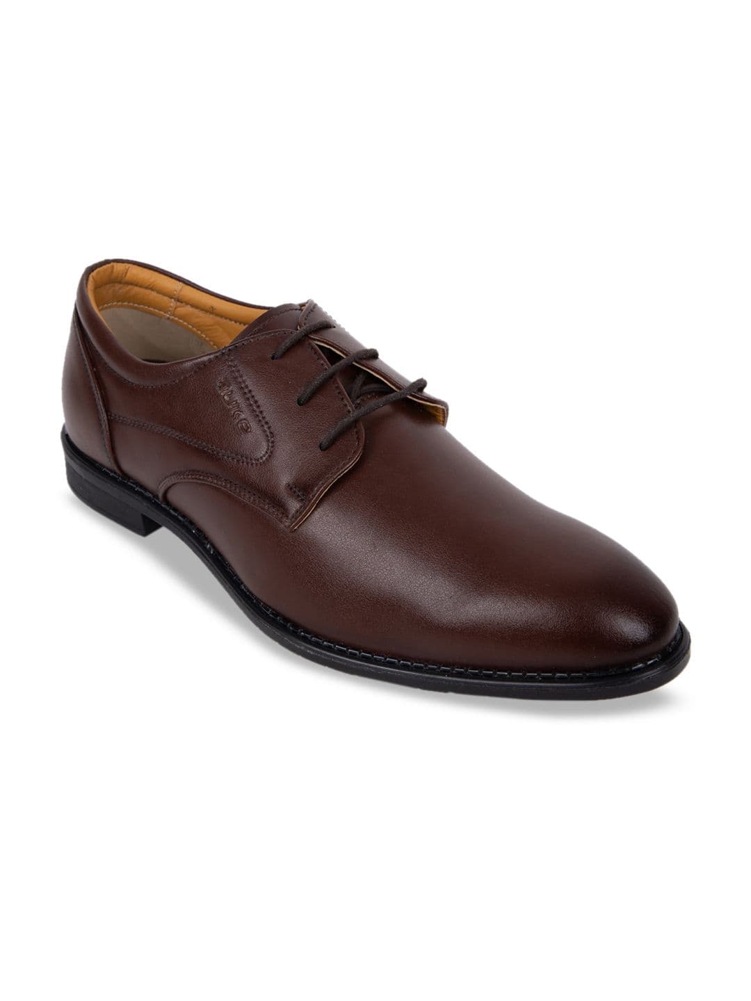 Duke Men Brown Solid Formal Derbys - view 1