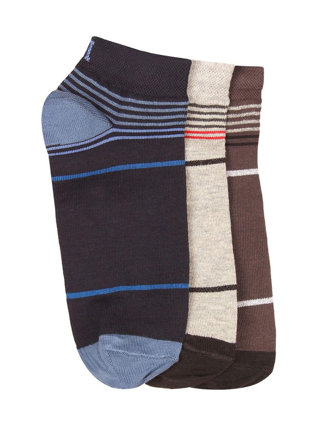 ROMEO ROSSI Men Pack Of 3 Assorted Ankle-Length Socks - view 1