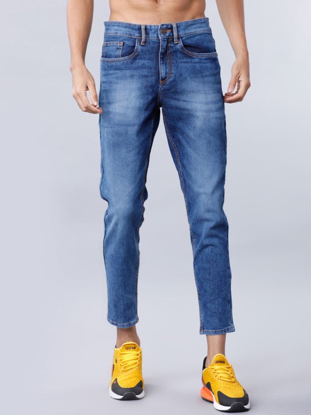 HIGHLANDER Men Blue Slim Fit Mid-Rise Clean Look Jeans - view 1