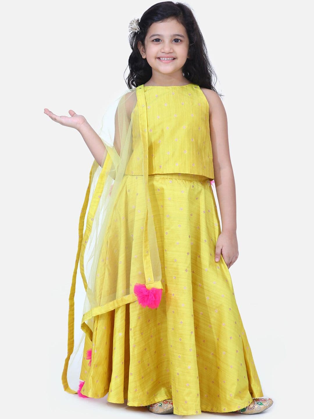 Fairies Forever Yellow Ready to Wear Lehenga & Blouse with Dupatta - view 1