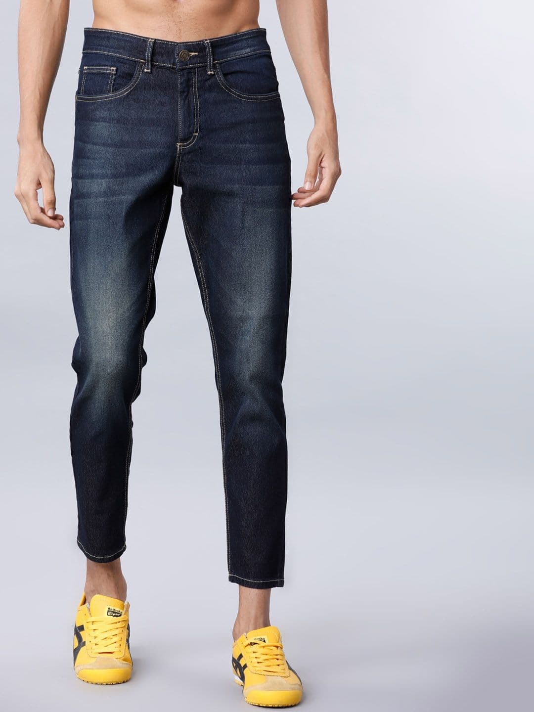 HIGHLANDER Men Navy Blue Slim Fit Mid-Rise Clean Look Jeans - view 1