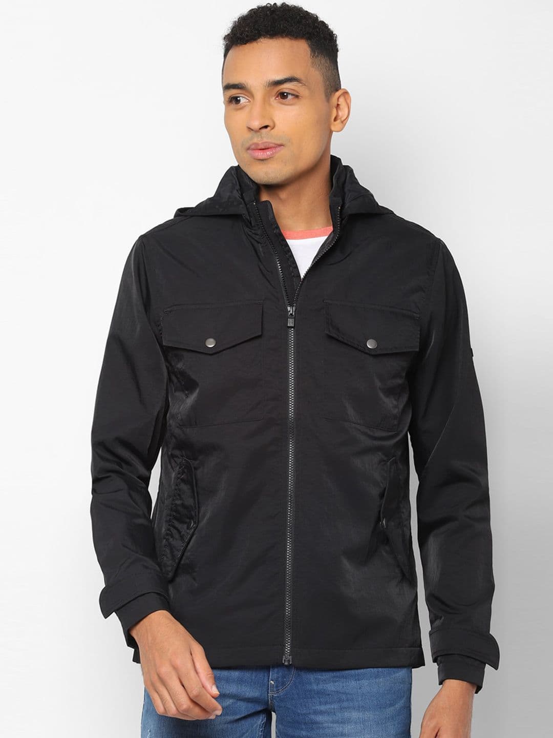 Allen Solly Men Black Solid Tailored Jacket - view 1