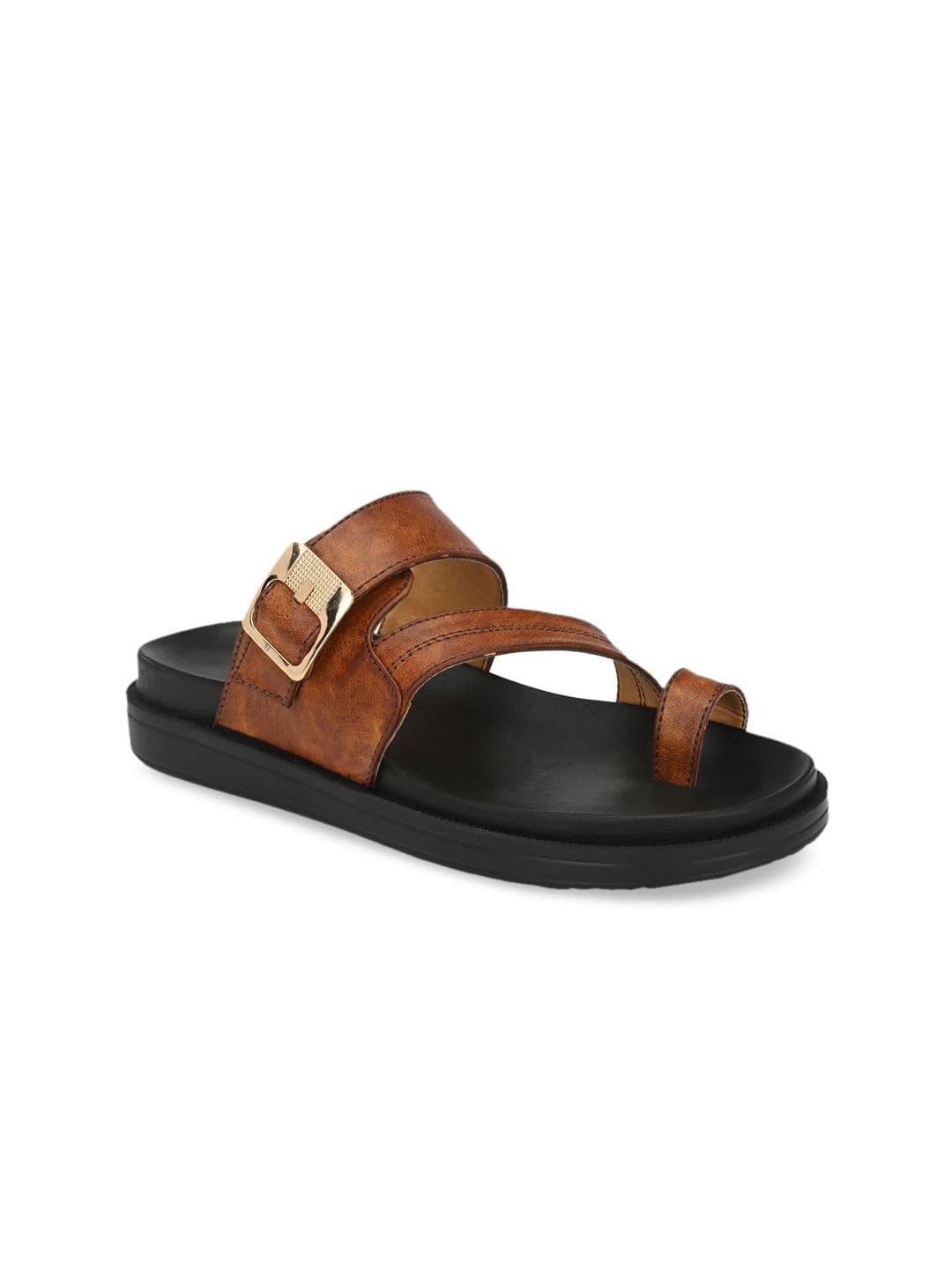 Eego Italy Men Tan Brown Comfort Sandals - view 1